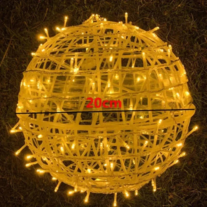 Braided Circular Lights for Festive Shine