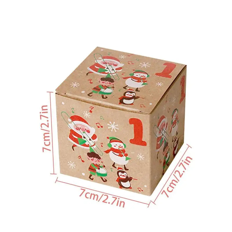 24-Day DIY Advent Calendar Countdown Christmas House Decoration