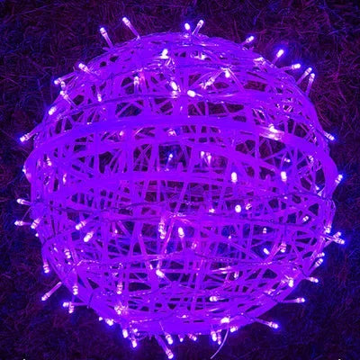 Braided Circular Lights for Festive Shine