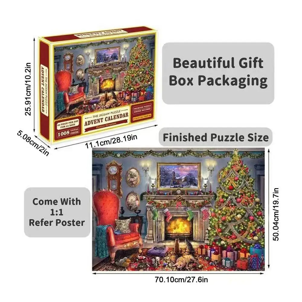 Advent Calendar with Puzzles for the Christmas Countdown