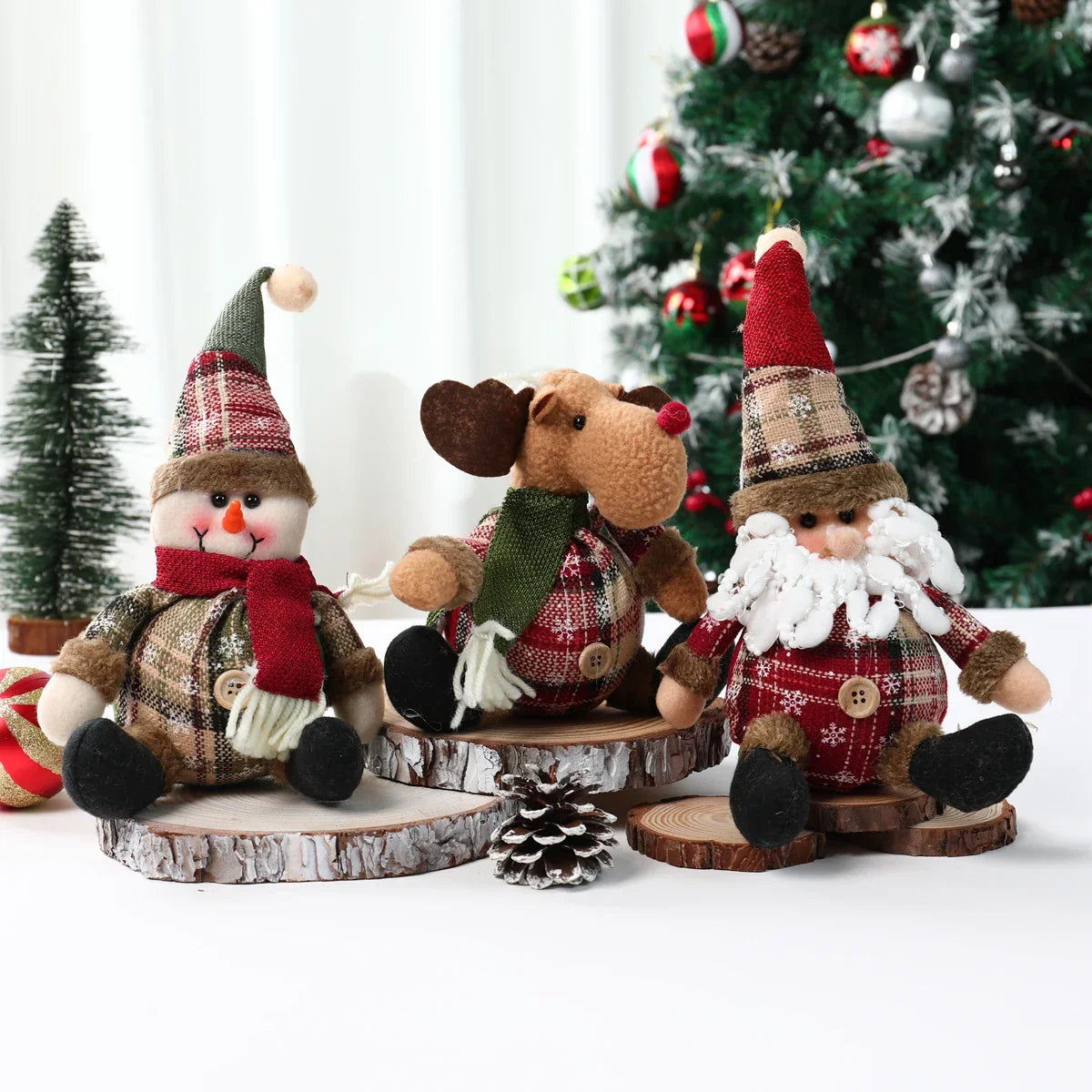 Christmas Doll New Year Ornament Set