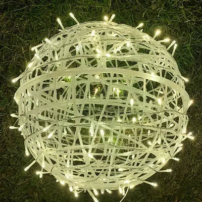Braided Circular Lights for Festive Shine
