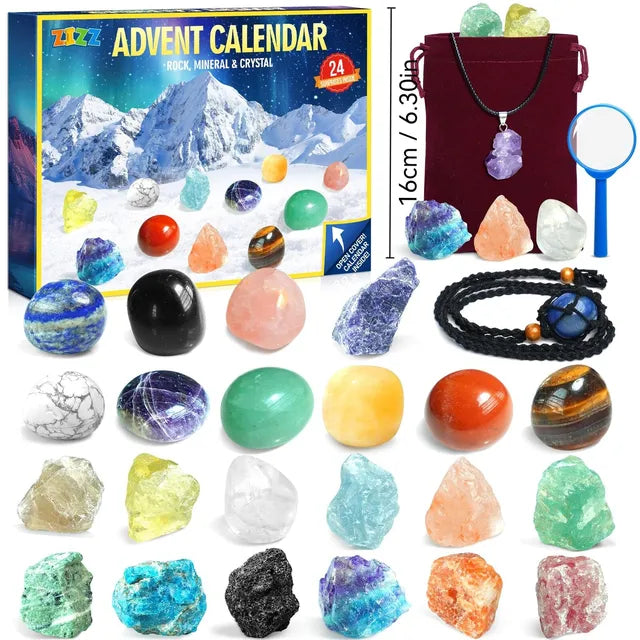 24-Day Rock and Crystal Advent Calendar