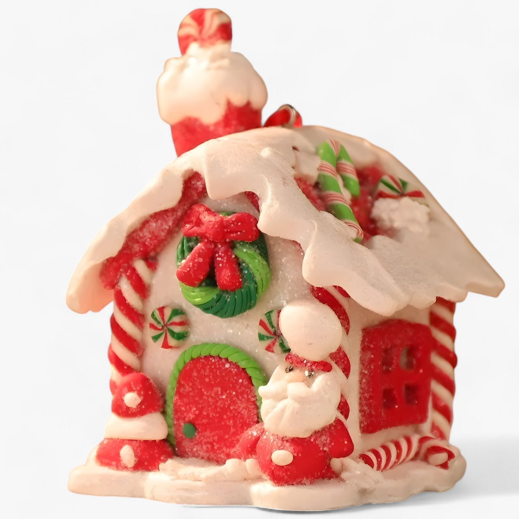 Ceramic Christmas Landscape Hanging Decoration