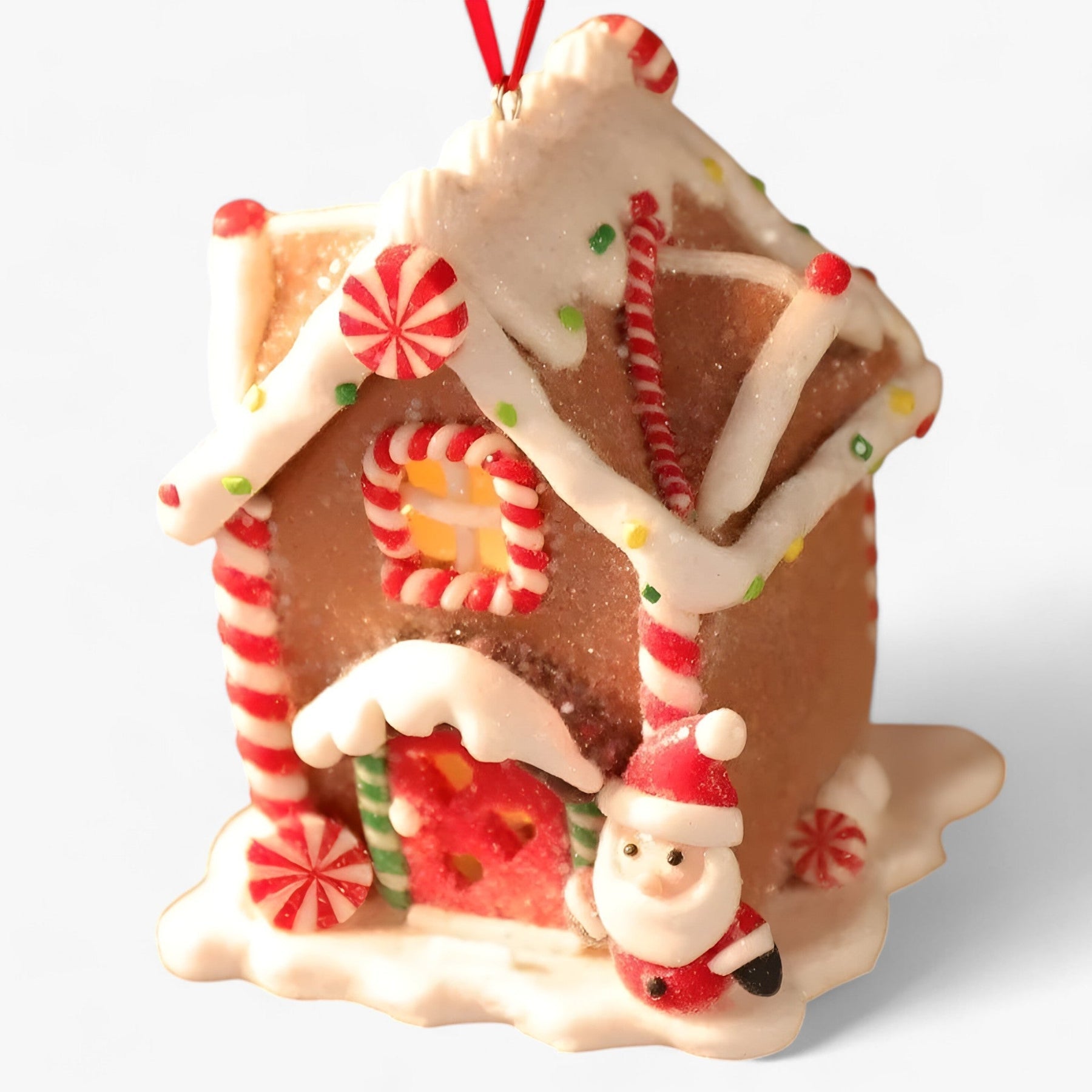 Ceramic Christmas Landscape Hanging Decoration