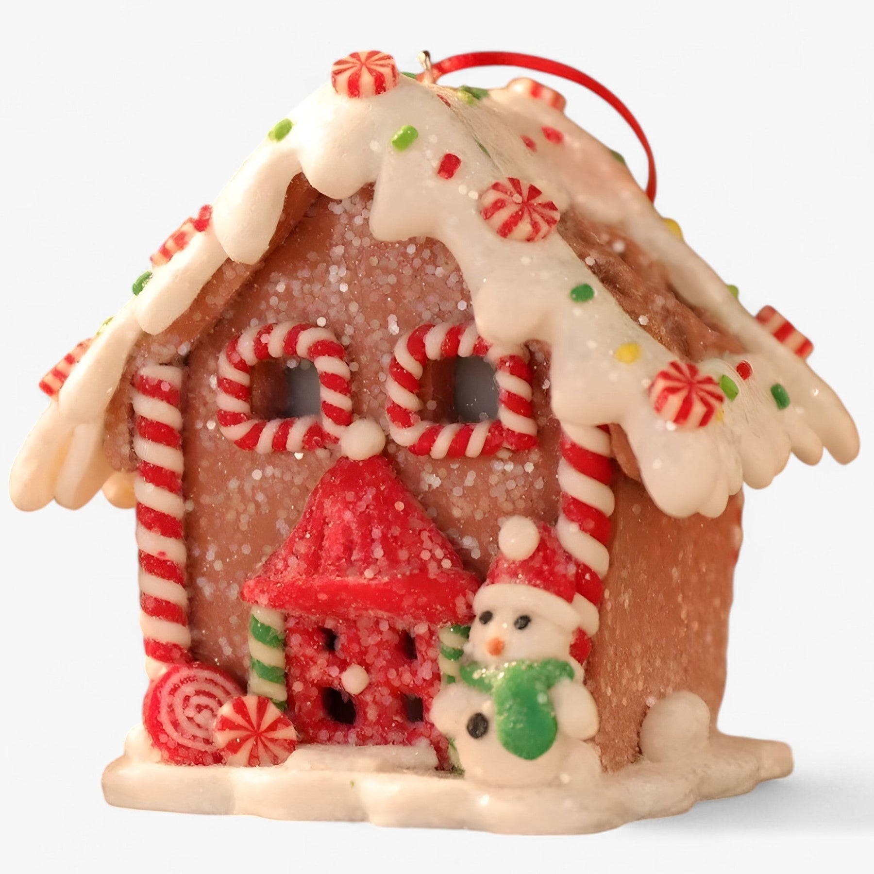 Ceramic Christmas Landscape Hanging Decoration