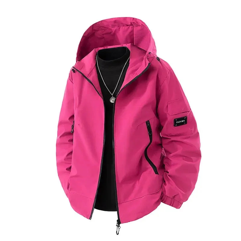 Men's Winter Ski Jacket with Hood | Plus Size