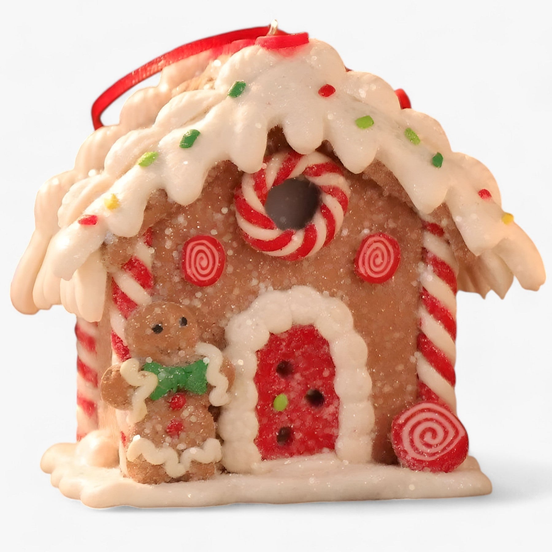 Ceramic Christmas Landscape Hanging Decoration