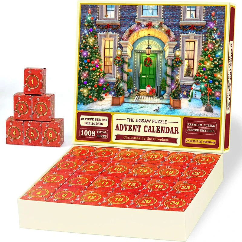 Advent Calendar with Christmas Puzzle – 24 Days Countdown Fun