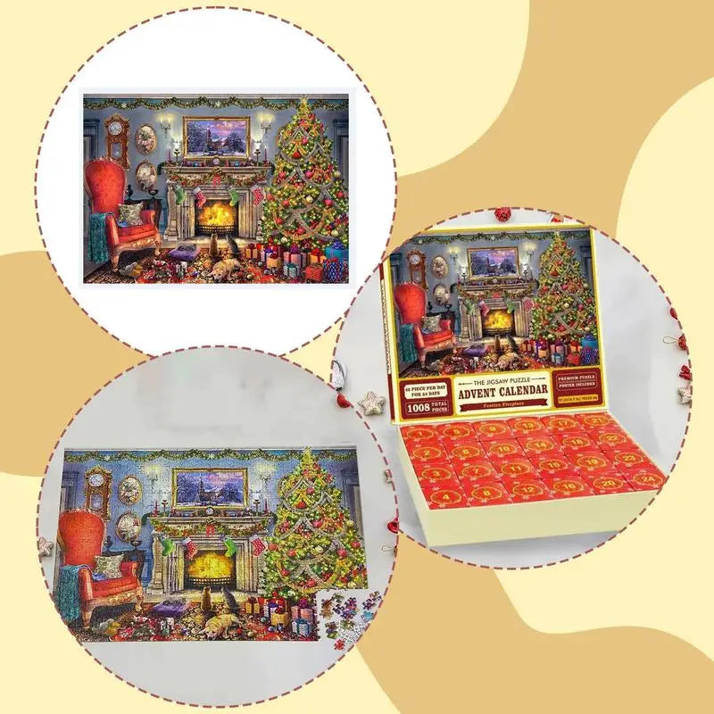 Advent Calendar with Puzzles for the Christmas Countdown