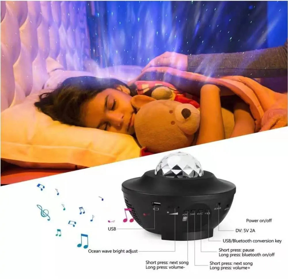 Galaxy LED Speaker Projector Light