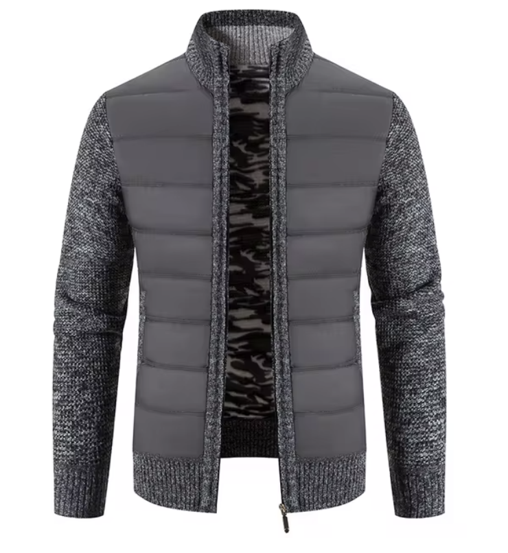 Ethan Stand Collar Pullover – Long Sleeve Men's Jacket