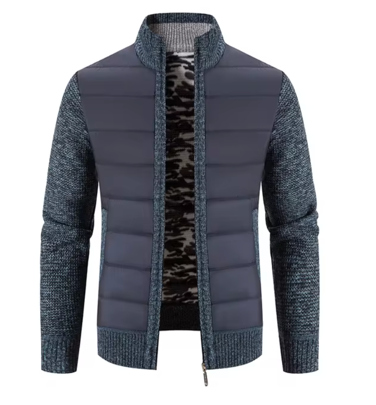 Ethan Stand Collar Pullover – Long Sleeve Men's Jacket