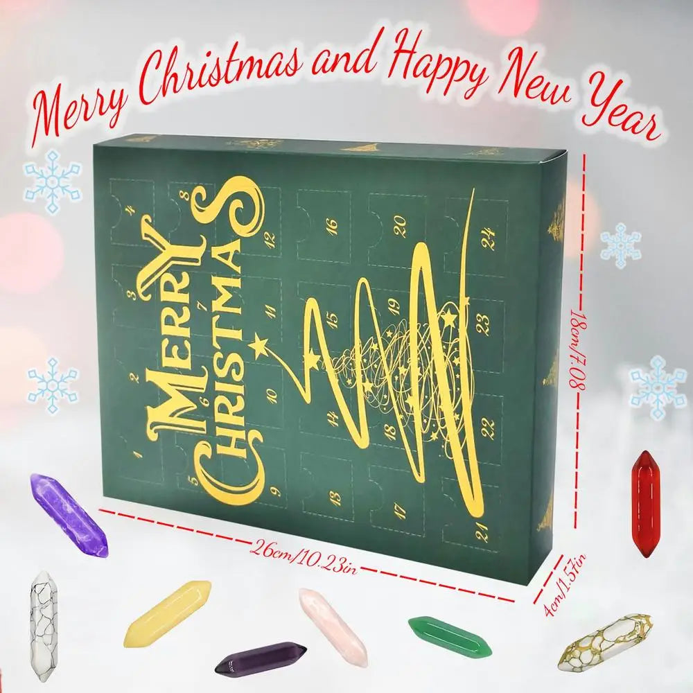 Advent Calendar – Crystal Necklace with 24 Stones