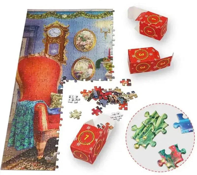 Advent Calendar with Puzzles for the Christmas Countdown
