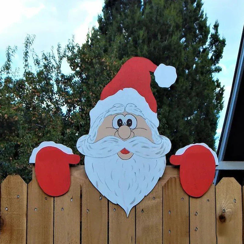 Christmas Decoration with Santa Claus Window Decals