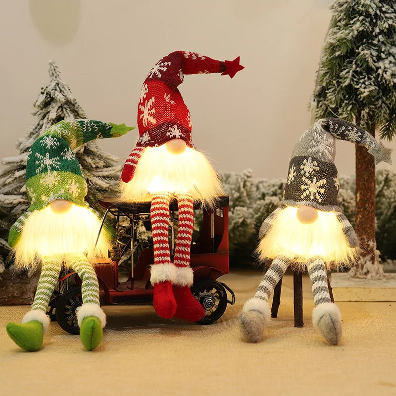 Christmas Gnome Face-Less Doll Night Light
