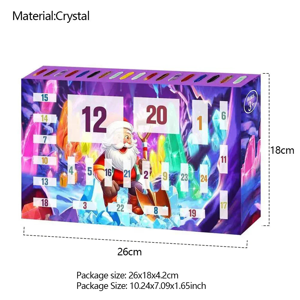 2025 Christmas Advent Calendar Set with Healing Stones