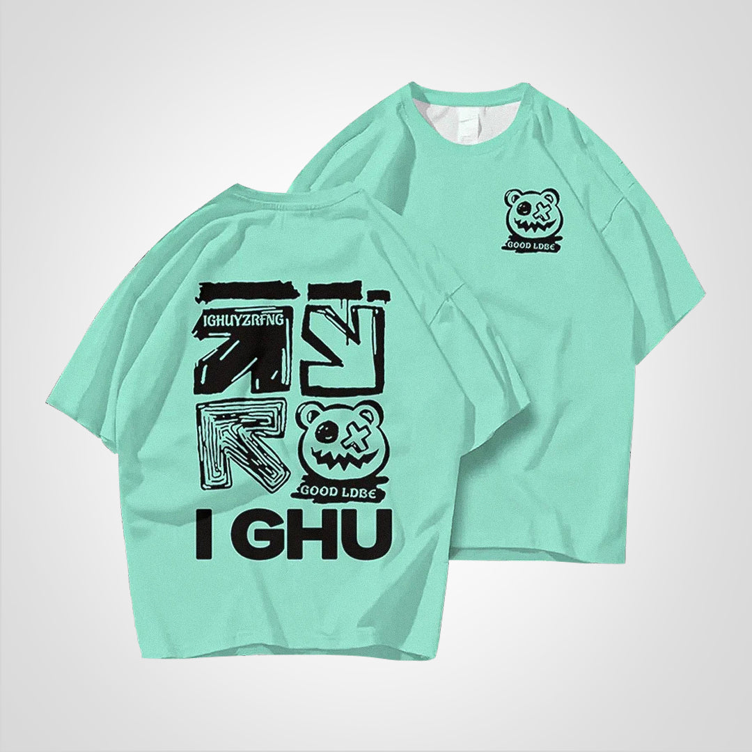 TecNight - Printed T-Shirt in Plus Size