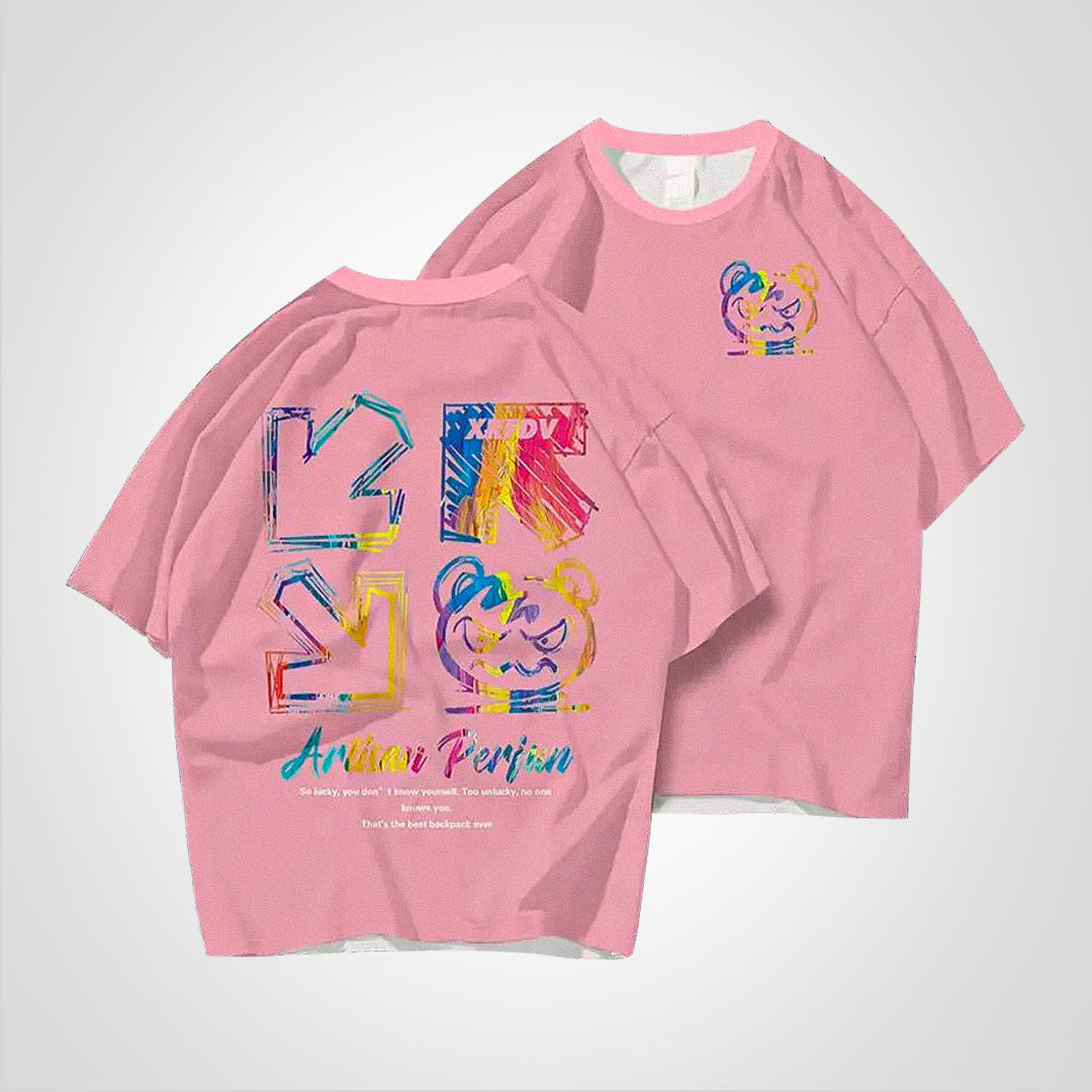 TecNight - Printed T-Shirt in Plus Size