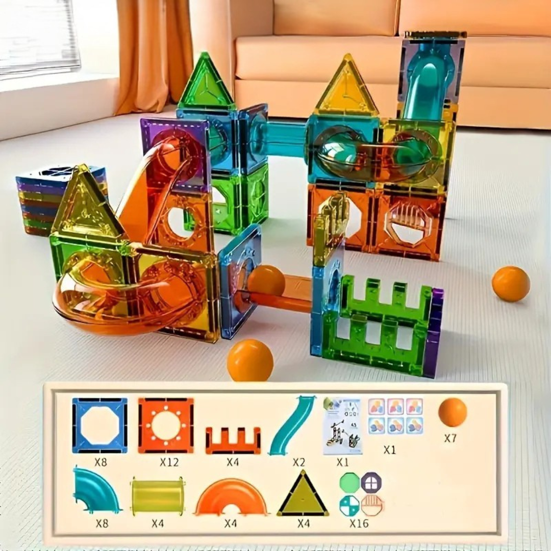 GlowTiles - Magnetic Light Building Set - 69-Piece STEM Creativity Kit for Kids