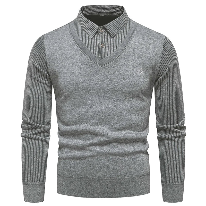 Jesper – Comfortable Slim-Fit Two-Piece Sweater