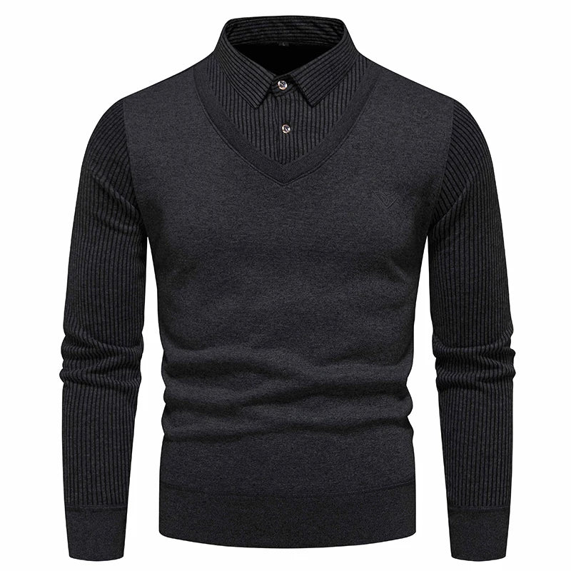 Jesper – Comfortable Slim-Fit Two-Piece Sweater
