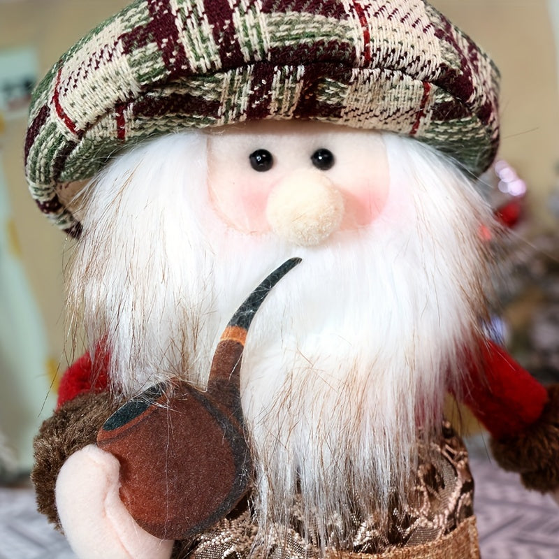 Vintage Karo Santa Claus & Snowman Figurine