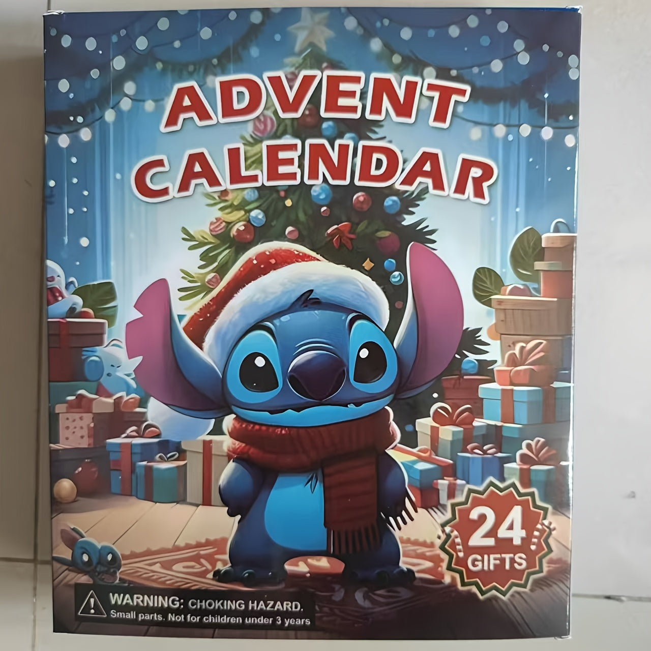 Stitch Advent Calendar Playset | 24-Piece Interactive Holiday Surprise Game