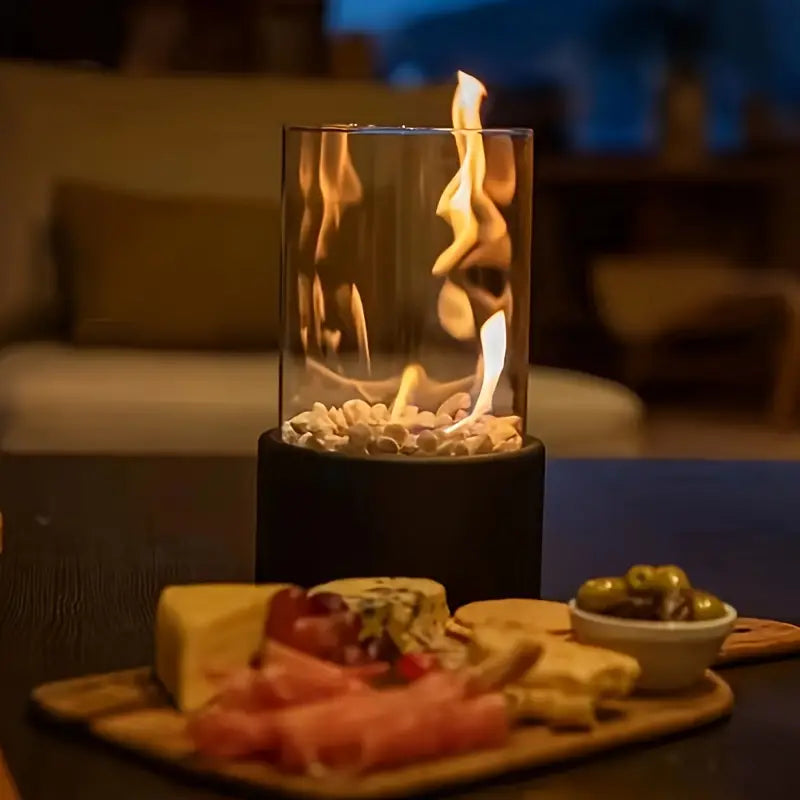 AuraFlame - Modern Portable Table Fireplace