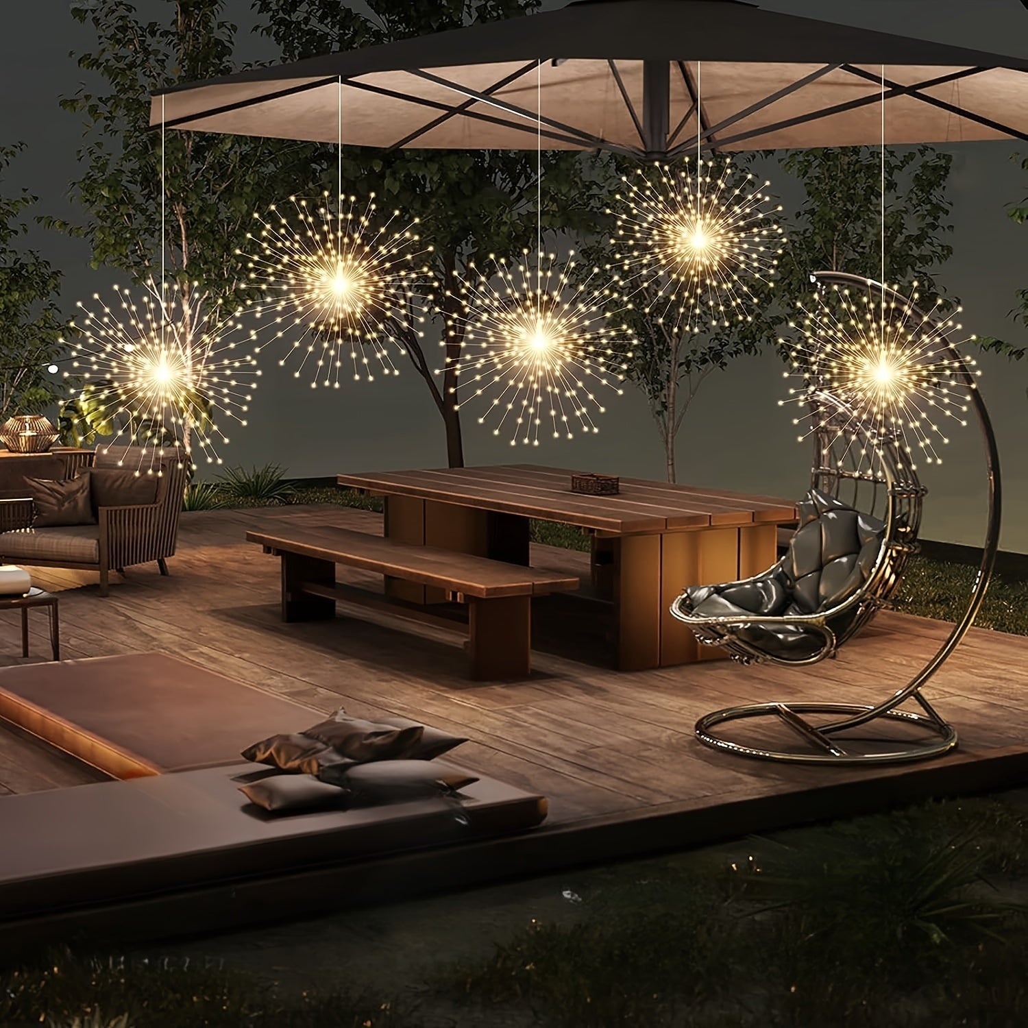 LED Pendant Lights in Globe Shape – Enchanting Garden Decoration