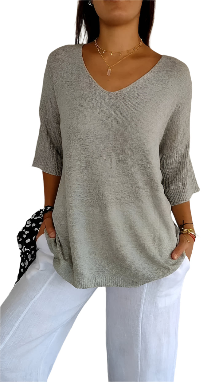 Camilla | Stylish V-neck top for effortless comfort