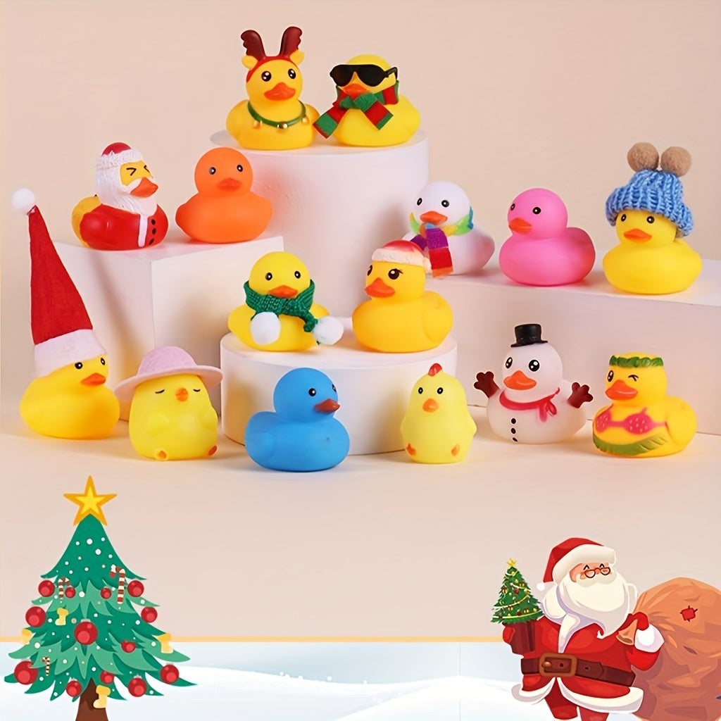 Festive Advent Calendar with Rubber Ducks for Christmas 2025