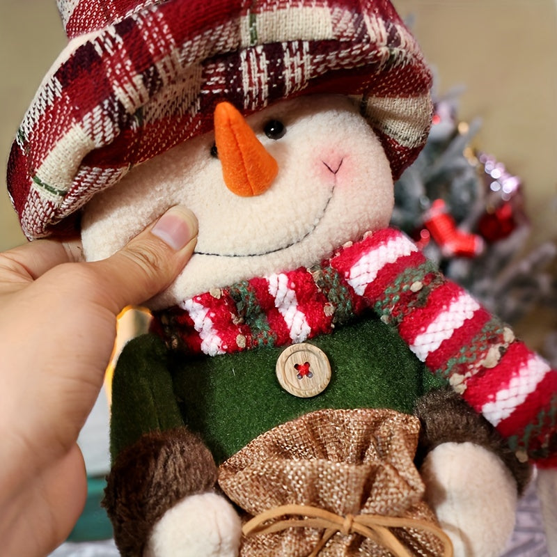 Vintage Karo Santa Claus & Snowman Figurine