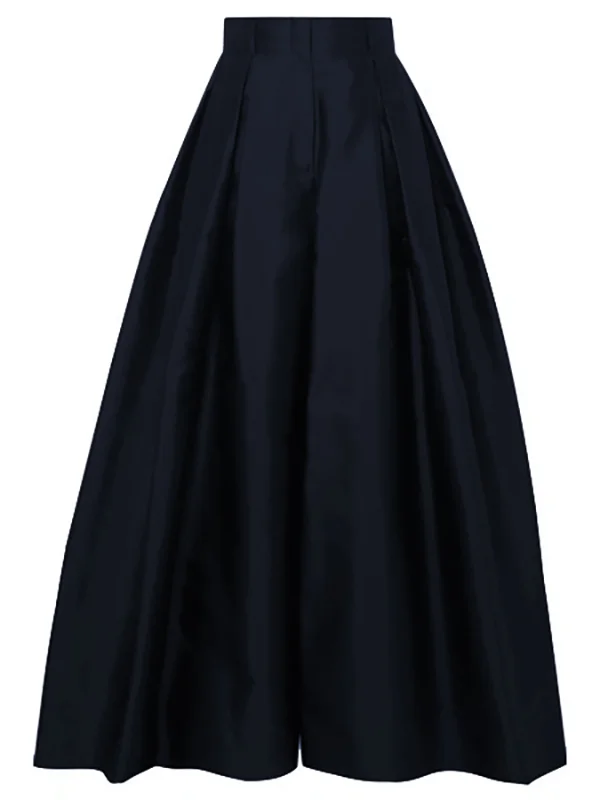 Eva - Elegant high-waisted pleated pants with wide legs
