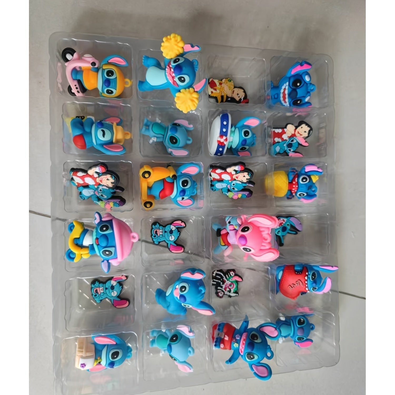 Stitch Advent Calendar Playset | 24-Piece Interactive Holiday Surprise Game