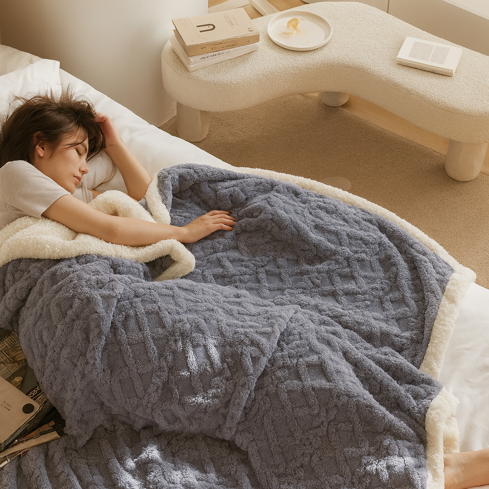 Soren | Thick Lambswool Winter Blanket