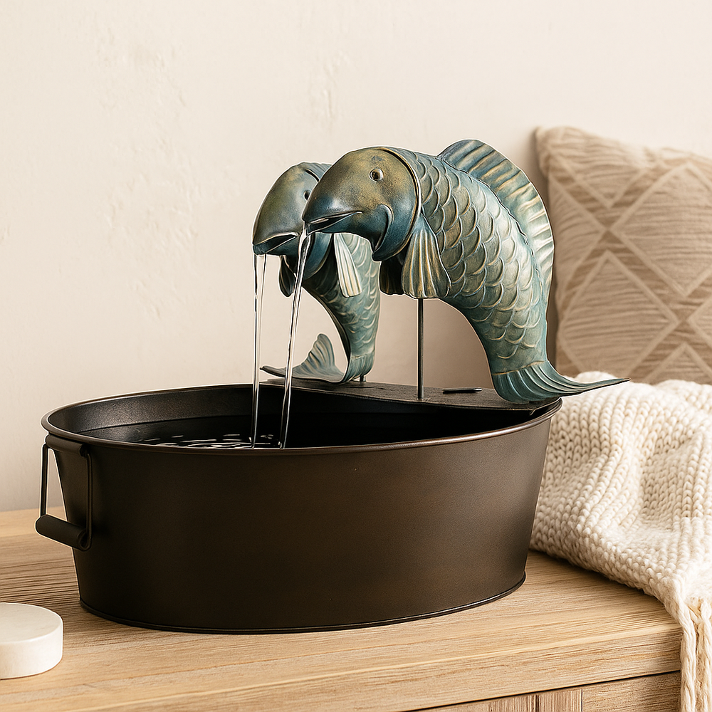 Animal figures | Enchanting Outdoor Waterfall Fountain