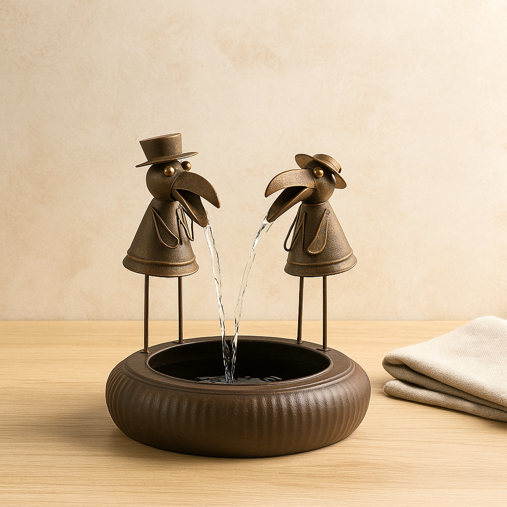 Animal figures | Enchanting Outdoor Waterfall Fountain
