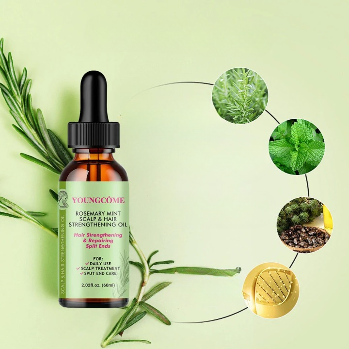 Rosemary Mint Hair Strengthening Oil - Nourishing Treatment