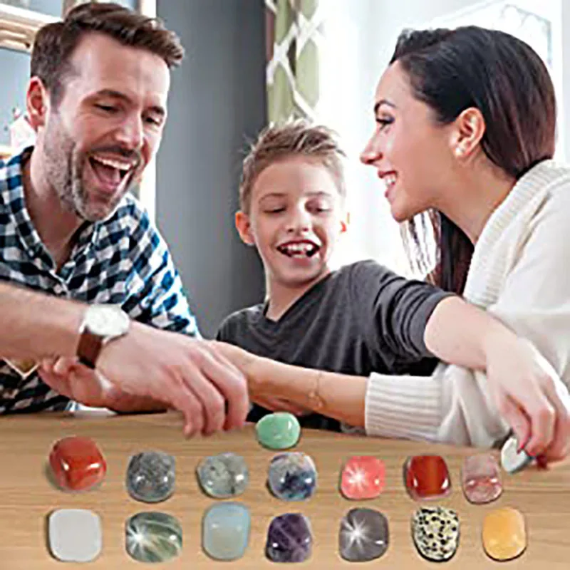 24-Day Christmas Advent Calendar Gift Box Natural Stone Collection