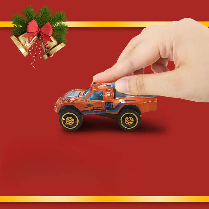 24 Pieces Christmas Gifts Advent Calendar Alloy Model Diecast Car Set