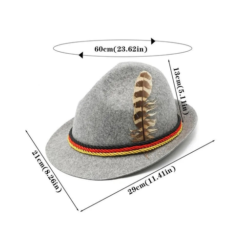 FestHat – Decorated Oktoberfest Hat with Classic Design