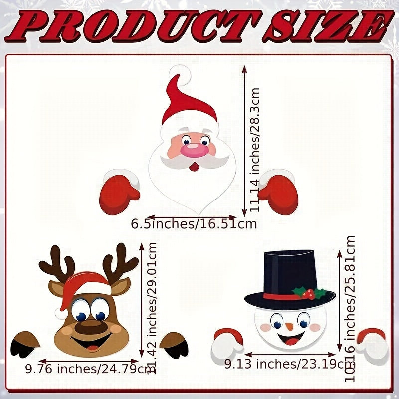 Festive | 3-Piece Christmas Fence Decoration Set