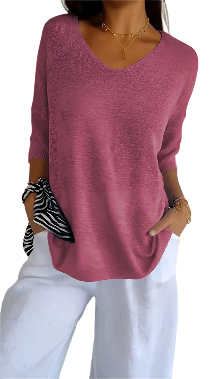 Camilla | Stylish V-neck top for effortless comfort