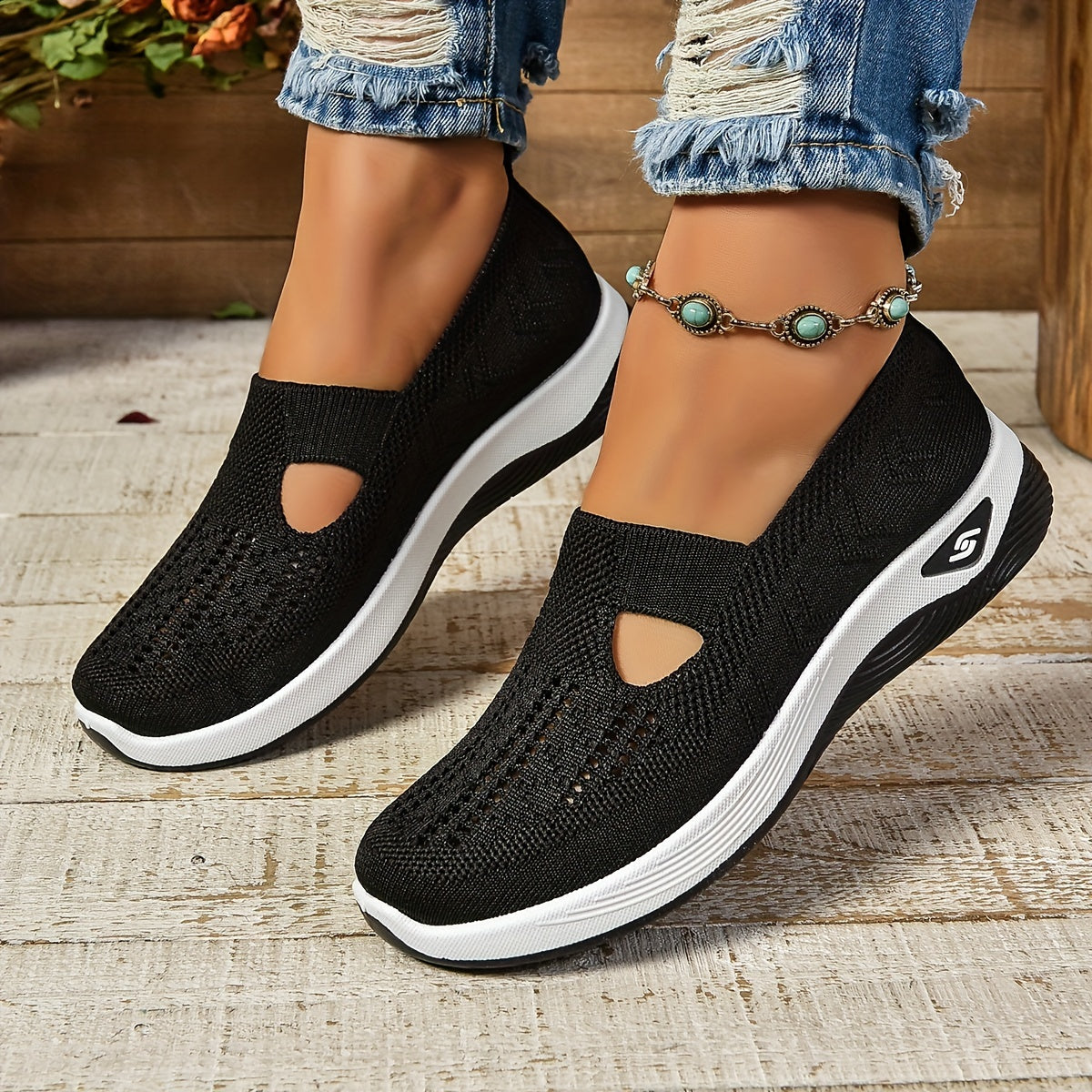 Olivia Sneakers Casual Slip-On Lightweight Outdoor Flat Shoes