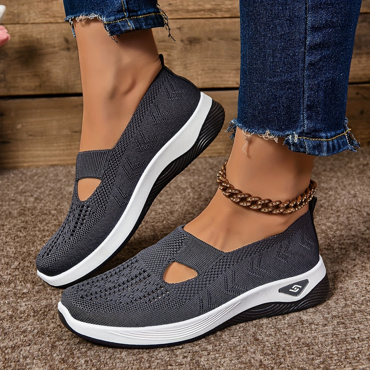 Olivia Sneakers Casual Slip-On Lightweight Outdoor Flat Shoes