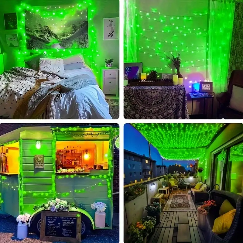 SolarGlow Halloween Fairy String Lights – Solar Outdoor Lighting for Garden & Terrace