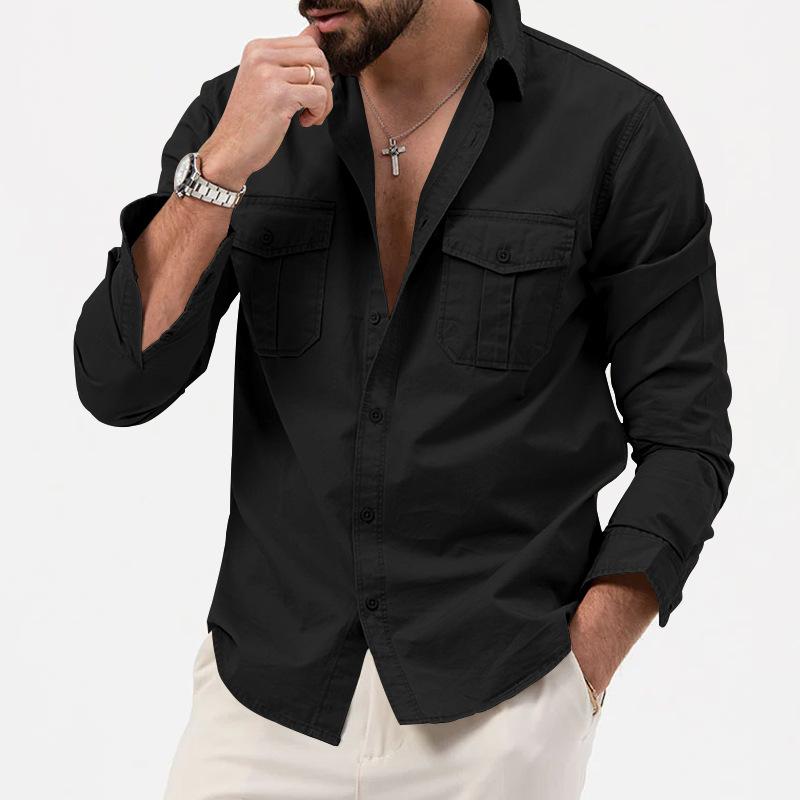 Victor classic long-sleeve shirt with button closure