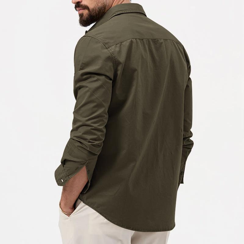 Victor classic long-sleeve shirt with button closure